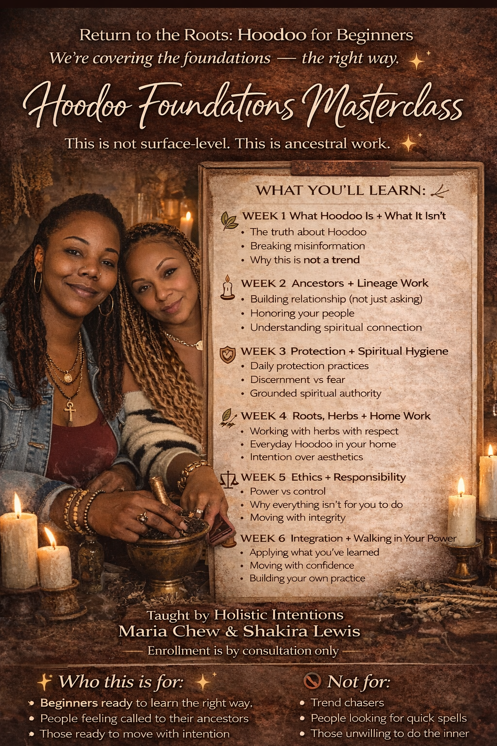 Return to the Roots — Enrollment Consultation