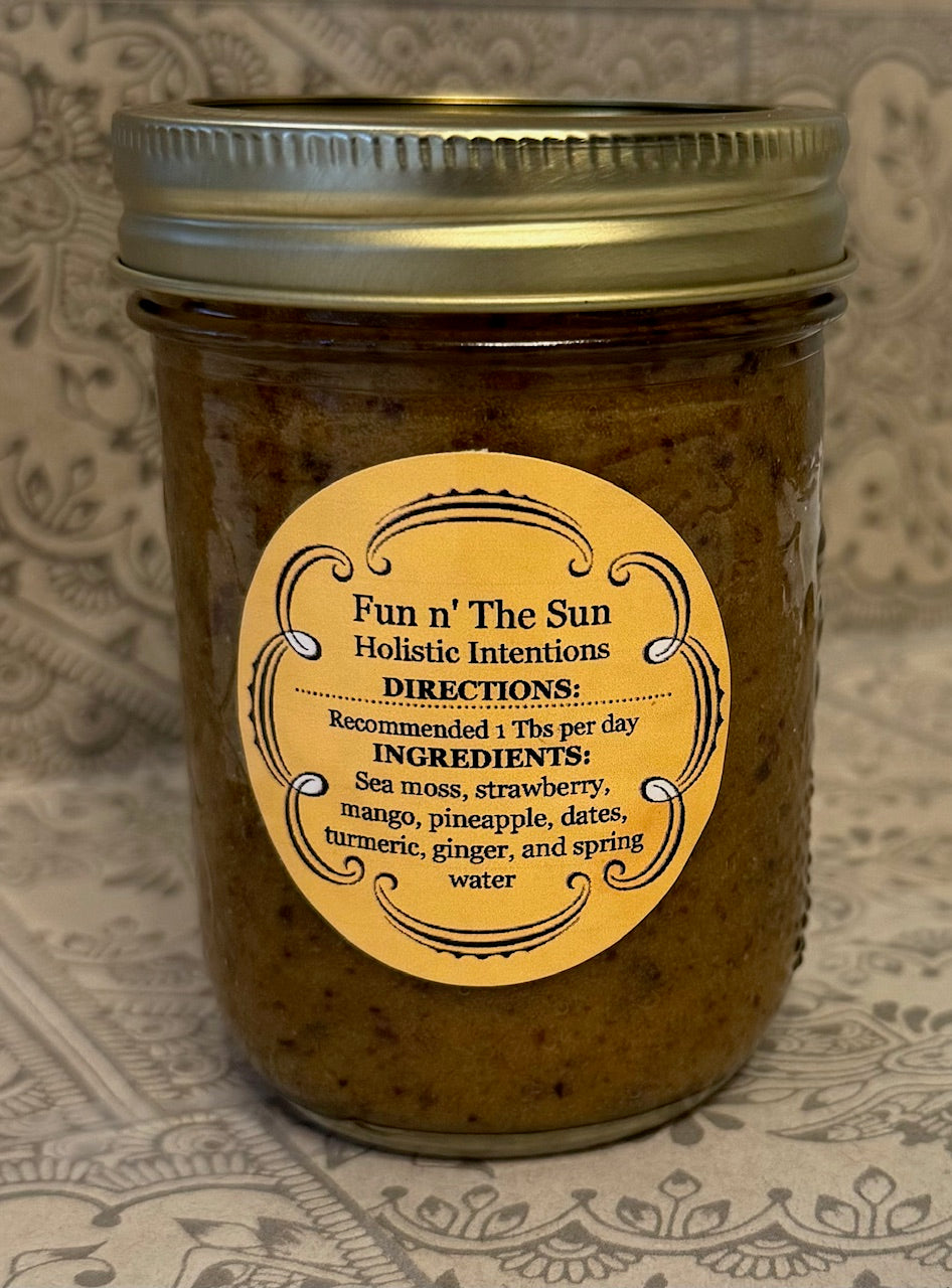 Fruit Infused Sea Moss Gel "Fun N' The Sun" (Lg)